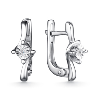 Серьги 02-4137/000Б-00 (Ag 925)