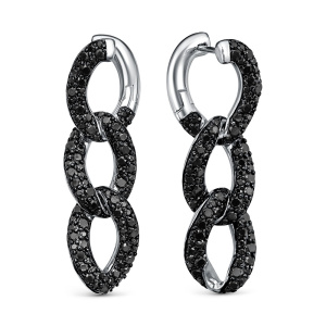 Серьги DIS17869_SR_SP_WG (Ag 925)