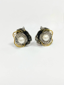 Серьги YE03404_SR_WP_BLK (Ag 925)