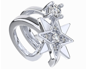 Серьга-каффа 0201827-00775 Ag 925