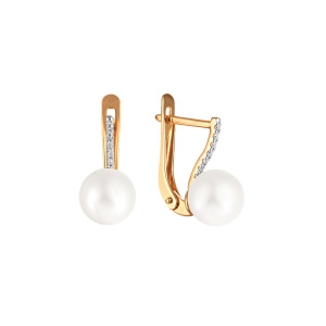 Серьги 290-1-1058Р (Au 585)