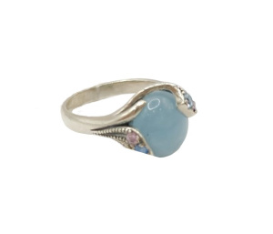 Кольцо 4055-нат ААА+ (Ag 925)