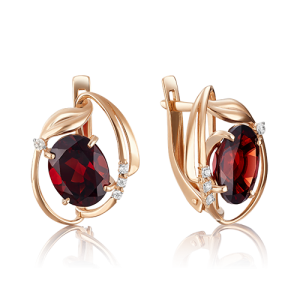 Серьги 02-3603-00-210-1110-46 (Au 585)