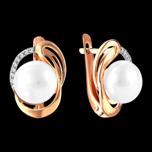 Серьги 290-1-949Р (Au 585)