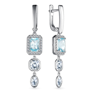 Серьги 02-3857/00ТБ-00 (Ag 925)