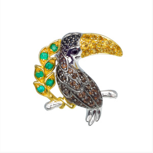 Брошь BREA241BS (Ag 925)