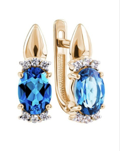 Серьги 2-0512-MG1-5-161 (Au 585)