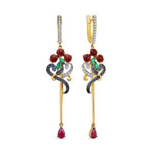 Серьги 12-21791-0118 (Au 585)