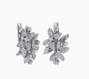 Серьги 020278-Б (Au 750)