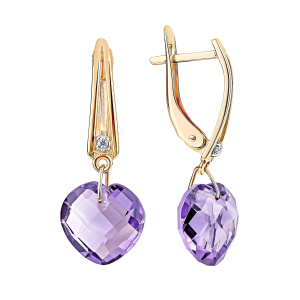 Серьги 260-1-032Р-А (Au 585)