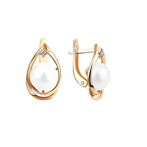 Серьги 290-1-1095Р (Au 585)