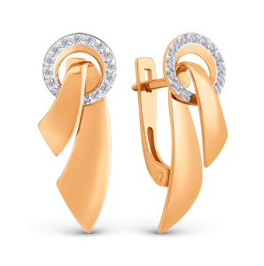 Серьги 035072-1102 (Au 585)