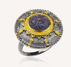 Кольцо HYPR026BM (Ag 925)