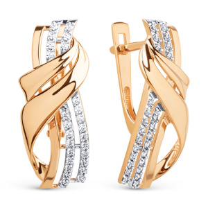 Серьги 025902-1102 (Au 585)