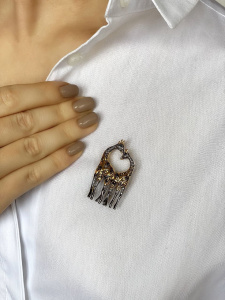 Брошь-кулон EDBR243-2 (Ag 925)