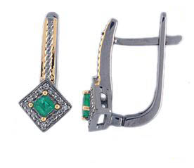 Серьги BYZE089EM (Ag 925)