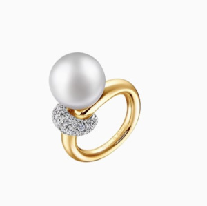 Кольцо 010599-Ж/Б (Au 750)