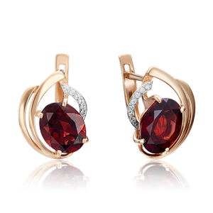 Серьги 02-3601-00-210-1110-46 (Au 585)