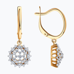 Серьги 51-121-01949-1 (Au 585)