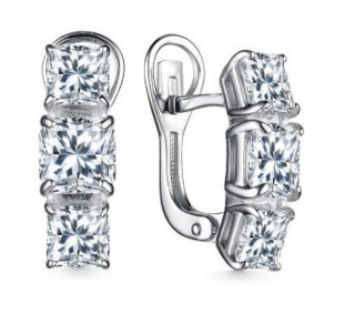 Серьги 02-3863/00КЦ-00 (Ag 925)