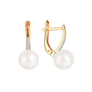 Серьги 290-1-1064Р (Au 585)