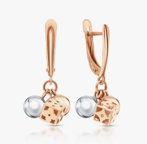 Серьги 2081300 (Au 585)