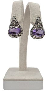 Серьги 3176с-нат ААА+ (Ag 925)