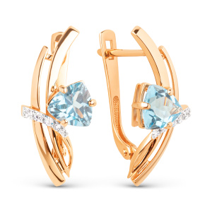 Серьги 029332-1312 (Au 585)