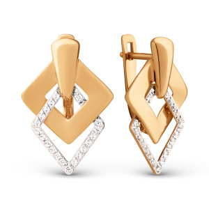 Серьги 034502-1102 (Au 585)