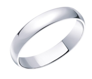 Обручальное кольцо 600-4-925 (Ag 925)