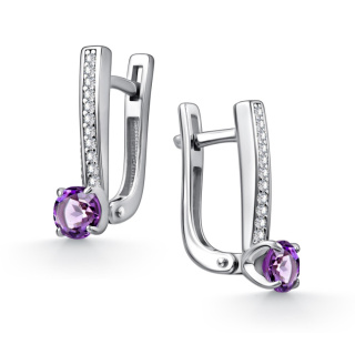 Серьги 02-4846/00АМ-00 (Ag 925)