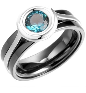 Кольцо TC-R02376-B-W-46LB-X-X (Ag 925)