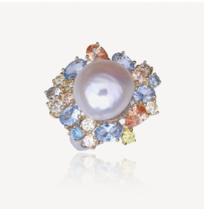 Кольцо BUTR241-2CZ (Ag 925)