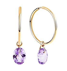 Серьги 260-1-00215А (Au 585)