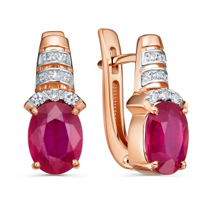 Серьги 12-02175-3489 (Au 585)