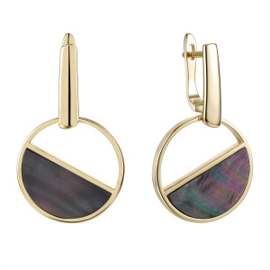 Серьги PI-E03234-X-L-PNB-X-X (Ag 925)