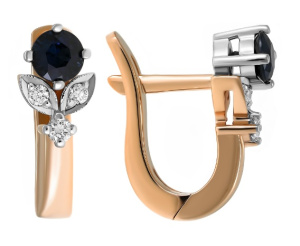 Серьги 2437448 (Au 585)