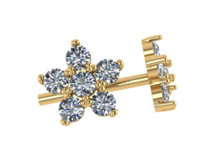 Пуссеты 2181851010 (Au 585)