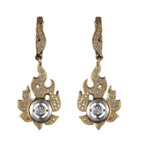 Серьги 2239327П (Au 750)