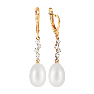 Серьги 290-1-1054Р (Au 585)