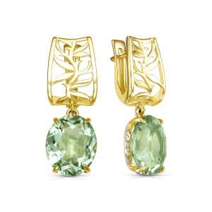 Серьги 12-21990-21100 (Au 585)