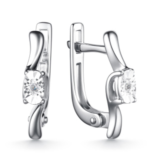 Серьги 02-4138/000Б-00 (Ag 925)