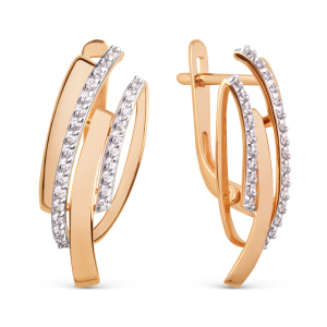 Серьги 023582-1102 (Au 585)