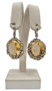 Серьги 3102с-нат АА+ (Ag 925)