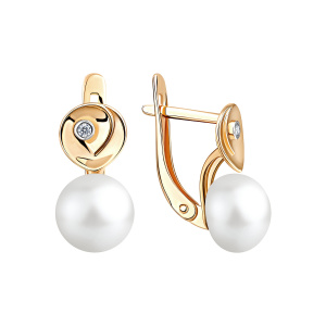 Серьги 290-1-1099Р (Au 585)