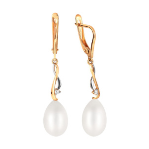 Серьги 290-1-1049Р (Au 585)