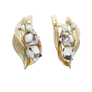 Серьги 02-3912-00-000-1121-59 (Au 585)