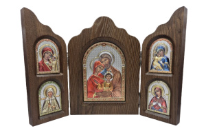 Икона GFT 1 05701/3D Триптих Св. Семейство (Ag 925)