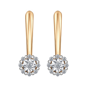 Серьги 037792-1032 (Au 585)