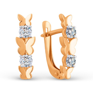 Серьги 035802-1102 (Au 585)